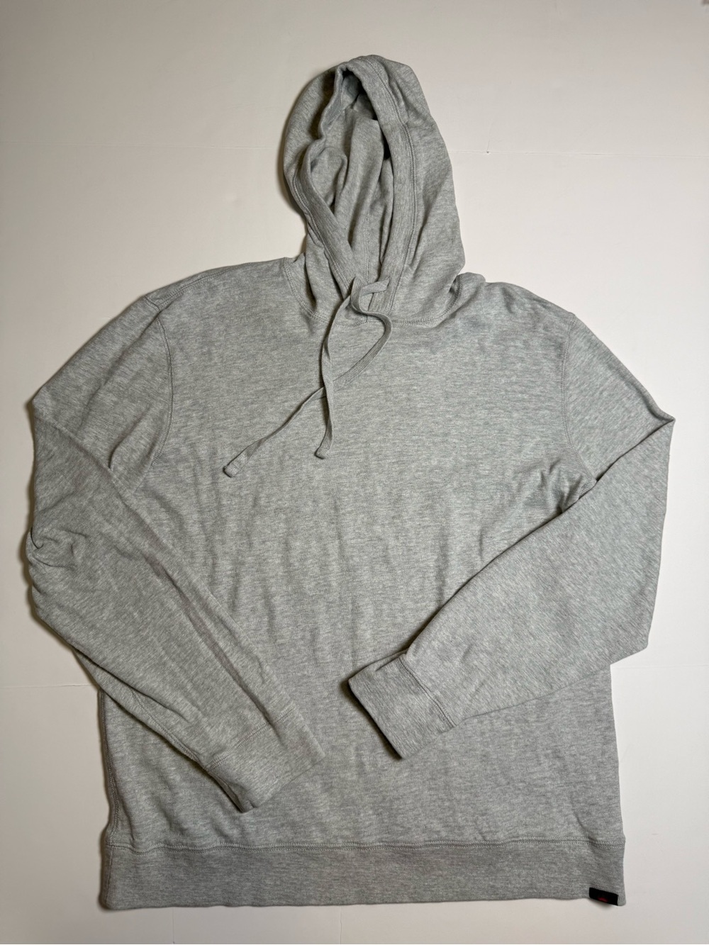 Faherty Men’s Sunwashed Organic Cotton Knit Pullover Hoodie Gray XL Casual